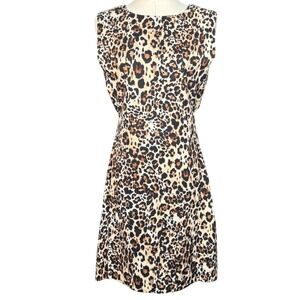 Blumarine Leopard Print Sleeveless Mini Dress Size IT 42 US 6